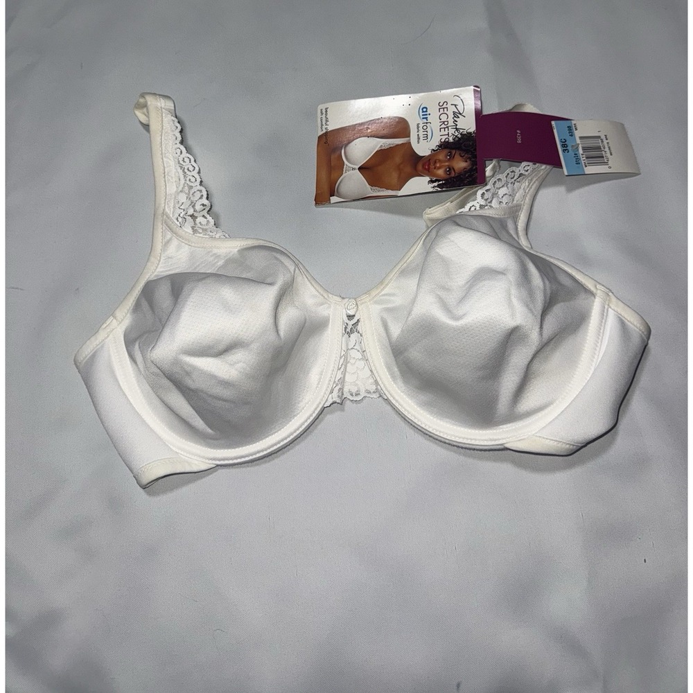 Playtex Secrets Bra Shaping Airform Soft Comfort Size 38 C‎ nwt